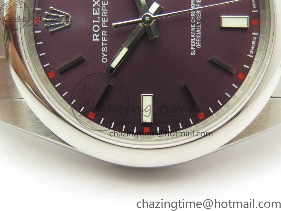Perpetual A2836 on 1:1 Edition Oyster Bracelet Grape 39mm UBF Best Dial 114300 SS 1128